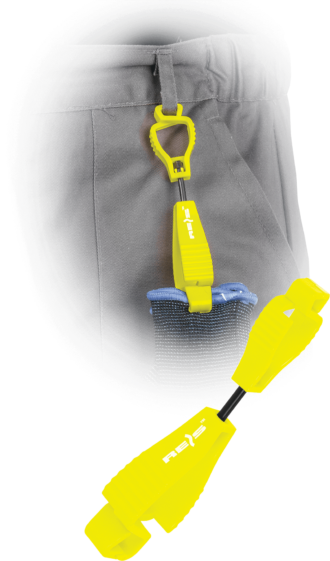 Klammer zur Befestigung von Arbeitshandschuhen GLOVE 01