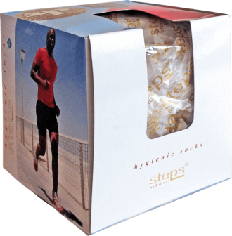 STEPS Sport-Socken, antibakteriell, 120 Stück, Einheitsgröße