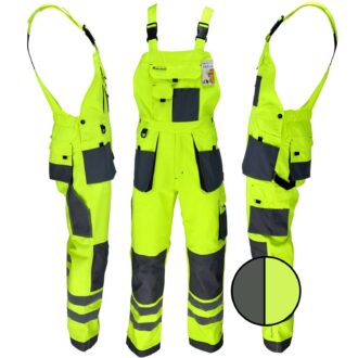 Pantaloni riflettenti con bretelle PROFI HIVIS