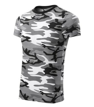 Herren-Arbeits-T-Shirt im Camouflage-Look WHITE