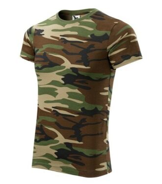 Herren-Arbeits-T-Shirt im Camouflage-Look FOREST