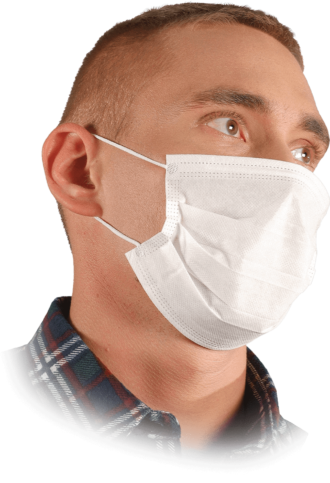 Hygienemasken 100 Stück SMART, weiß
