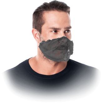 Hygienemasken 100 Stück FACE, schwarz