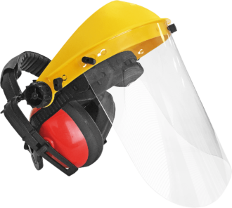 Visiere in plastica con auricolari FORT
