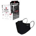 3-lagige Hygiene-Baumwollmaske für Kinder SAFER BLACK MINI