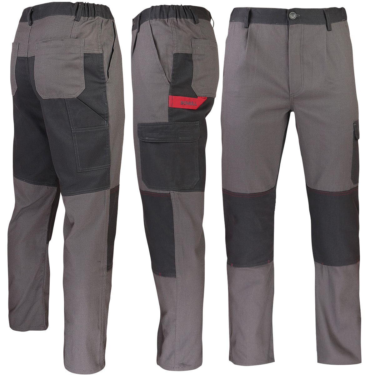 Pantaloni da lavoro a vita alta DELUX GREY Pantaloni da lavoro a vita alta DELUX GREY