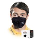 KN95-Hygienemaske, schwarz, aus Polypropylen, 5-lagig, 20 Stück