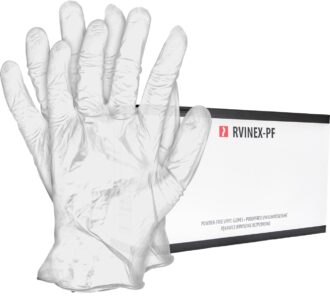 VINEX CLEAR Einweg-Vinylhandschuhe, 100 Stück, puderfrei