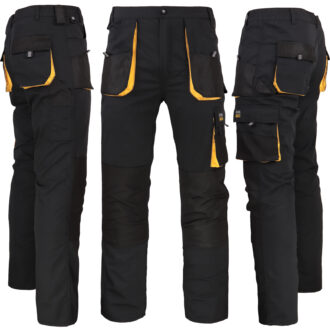 Pantaloni da lavoro a vita alta FORCE BLACK GELB