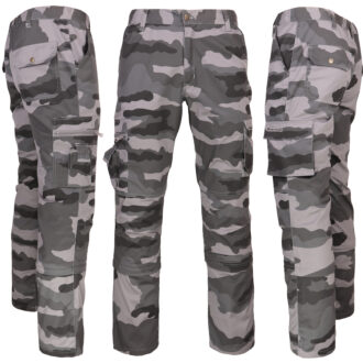 Pantaloni mimetici 2 in 1 HUNTER CAMU GREY