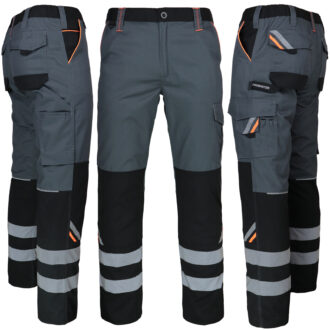 Arbeitshose mit Taillenbund PRO GREY REFLEX