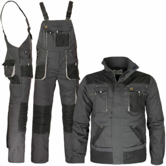 Set da lavoro con bretelle FORCE GREY