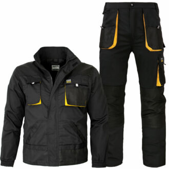 Arbeitsanzug bis zur Taille FORCE BLACK GELB