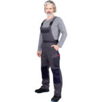 Baumwoll-Latzhose DELUX STRONG GREY