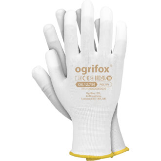 Weiße REPO HALF OX Schutzhandschuhe