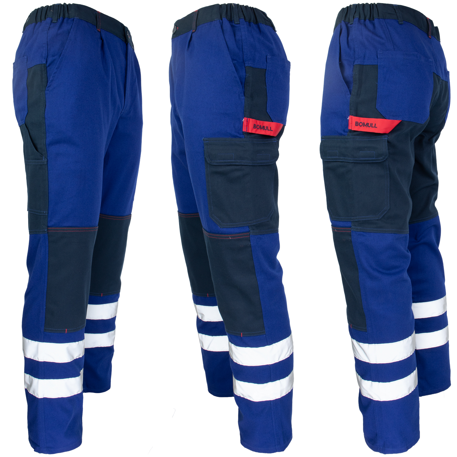 Baumwollhose mit hoher Taille DELUX REFLEX ROYAL Baumwollhose mit hoher Taille DELUX REFLEX ROYAL