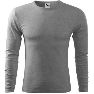 Herren-T-Shirt mit langen Ärmeln aus Öko-Baumwolle, mind. 150 g, im Ausverkauf