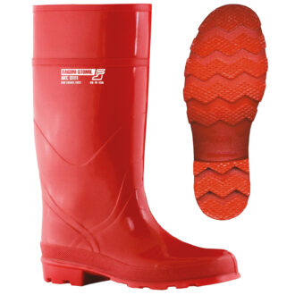 Arbeitsstiefel ANTIOXID PVC, rot