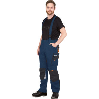 Winter-Arbeitshose mit Hosenträgern 2-in-1 NEWAGE NAVY