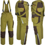 Winter-Arbeitshose mit Hosenträgern 2-in-1 NEWAGE KHAKI