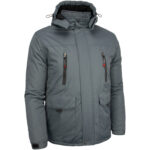 Winter-Arbeitsjacke mit Kapuze NORWAY GREY