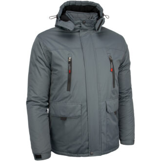 Giacca da lavoro invernale con cappuccio NORWAY GREY