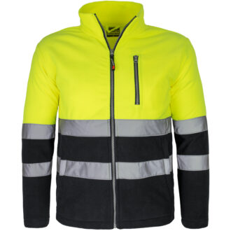 Felpa da lavoro in pile PROFI HIVIS BLACK
