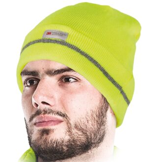 SIMPLE VIS Winter-Arbeitsmütze mit Fluoreszenz