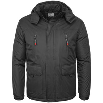 Winter-Arbeitsjacke mit Kapuze NORWAY BLACK