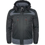 ZEALAND BLACK Winter-Arbeitsjacke mit Kapuze
