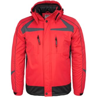 Giacca da lavoro invernale con cappuccio ZEALAND RED