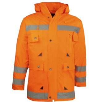 Giacca invernale riflettente BTC HI ORANGE