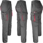 Damen-Arbeitsoveralls mit Elasthan FRAULAND GREY RED