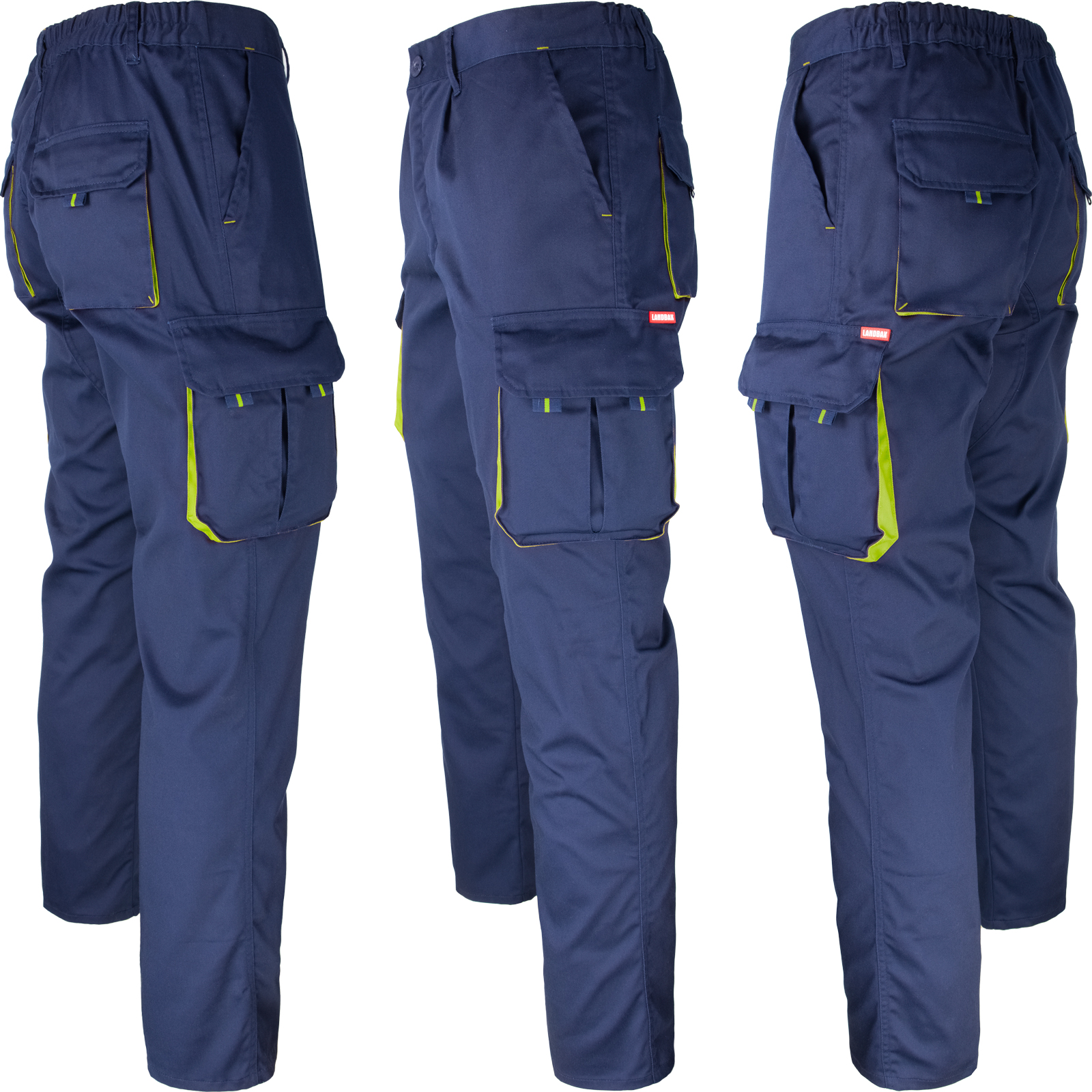 Arbeitshose mit Elasthan MANNLAND NAVY YELLOW Arbeitshose mit Elasthan MANNLAND NAVY YELLOW