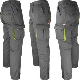 Pantaloni da lavoro con elastan MANNLAND GREY
