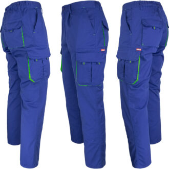 Pantaloni da lavoro con elastan MANNLAND ROYAL LIME
