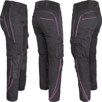 Damen-Arbeitshose mit hoher Taille PROFI PINK