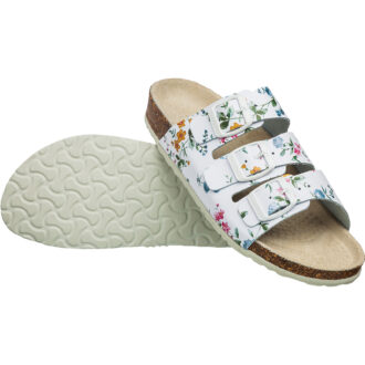 Orthopädische Damen-Pantoletten KORK FUN MIX