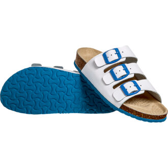 Orthopädische Damen-Pantoletten KORK FUN SKY