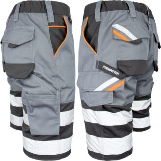 Pantaloncini da lavoro PRO GREY REFLEX