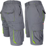 Damen-Arbeitsshorts mit Elasthan FRAULAND GREY YELLOW