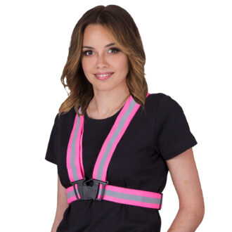 Reflektierende Warn-Latzhosen STRAPE PINK
