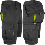 Arbeitsshorts mit Elasthan MANNLAND BLACK YELLOW