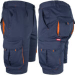 Arbeitsshorts mit Elasthan MANNLAND NAVY ORANGE