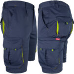 Arbeitsshorts mit Elasthan MANNLAND NAVY YELLOW