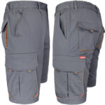 Arbeitsshorts mit Elasthan MANNLAND GREY ORANGE
