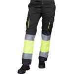 Reflektierende Damenhose mit Elasthan FRAULAND HIVIS BLACK