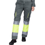 Reflektierende Damenhose mit Elasthan FRAULAND HIVIS GREY
