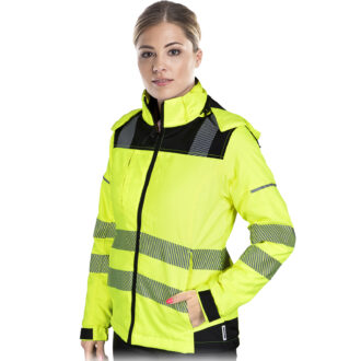 Giacca da lavoro riflettente da donna con cappuccio VOLT HIVIS