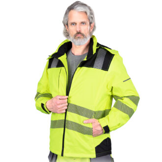 Giacca da lavoro riflettente e imbottita con cappuccio VOLT HIVIS